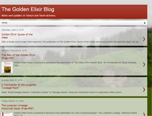 Tablet Screenshot of blog.goldenelixir.com